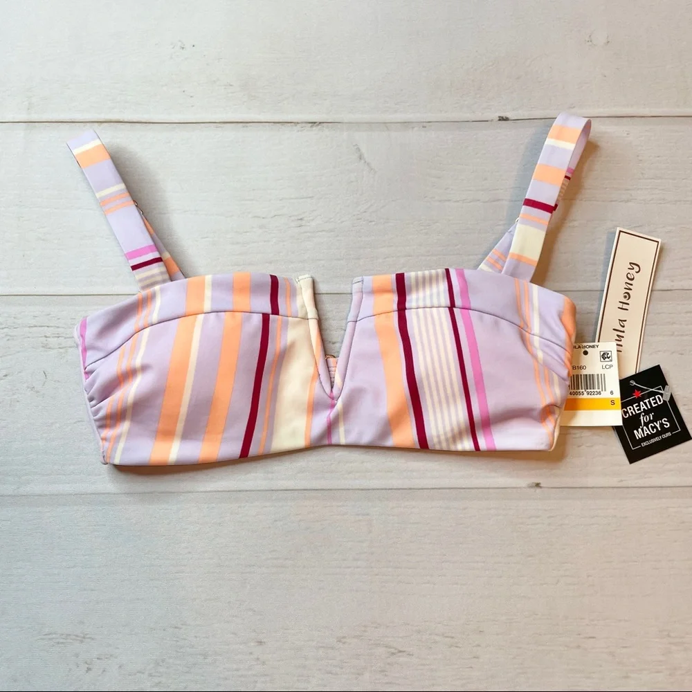 NWT - Hula Honey - Women’s Striped Bikini Top